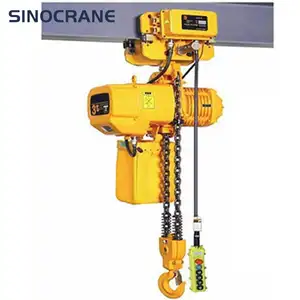 SINOCRANE 220V איילים חשמלי להניף שרשרת 1 טון 2 טון 3 טון 5 טון תליון שליטה