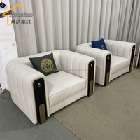 High-End Wohnzimmer Sofa Set Luxus möbel Holz Armlehne Leder 3 Sitz Sofa Sofas für Wohnzimmer Wohn möbel