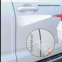 Bande de protection 5D en fibre de carbone acrylique activée par l'eau, double face, étanche, anti-rayures, pour seuil de porte automobile
