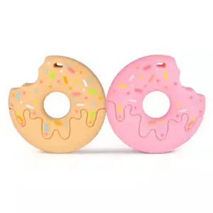 Donut Baby Tandjes Speelgoed Siliconen Donut Ontwerp Bijtring Voor Toddles Baby En Kids