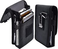 Telefoonriemtas met riemclip en karabijnhaak, stevige telefoonholster voor iPhones 16/15/14 Pro Max & Samsung telefoons