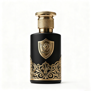Bán Buôn Sang Trọng Vòng Nước Hoa Chai Thủy Tinh Rỗng Uốn Đen 30Ml 50Ml 100Ml 200Ml 250Ml Chai Nước Hoa Với Vàng Zamac <span class=keywords><strong>Cap</strong></span> - Product Image 3