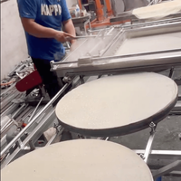 Machine à dosa, tortillas fines, crêpes et enjera à poussée manuelle, à économie d'énergie, taille personnalisable, au meilleur prix
