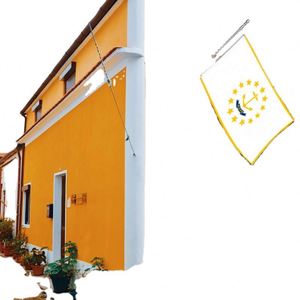 Drapeaux de Rhode Island en gros 3x5 pieds, polyester 68D/100D, personnalisation pour toutes les nations, expédition rapide, fournisseur fiable, livraison rapide - Product Image 1