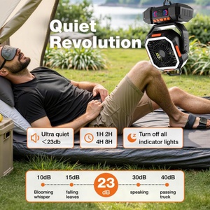Portable Phone-controlled 40000 <b>Large</b> Battery Fan with Light and Timing Is Suitable for Outdoor Camping - Product Image 5