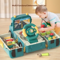 Volant de direction en plastique pour enfants, jouet bus transformable, éducation précoce, simulation multifonctionnelle, pour les 0-24 mois