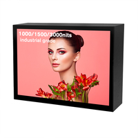 Layar Totem Digital LCD Outdoor Tanpa Kipas, Tahan Air IP65, Tipis 1.8mm, Pemutar Iklan Digital, Kecerahan Tinggi, TV Animasi