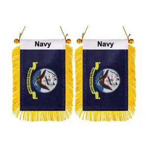 American US Navy Window Hanging Flag stati uniti Navy Military Small Mini Car Flags banner decorazione specchietto retrovisore