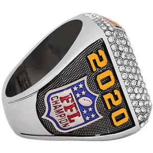 Anello del Campionato di Fantasy Football FFL 2020 in Tungsteno con Pietra Naturale, Nuovo Gioiello Unisex di Moda Europea <span class=keywords><strong>e</strong></span> Americana - Product Image 4