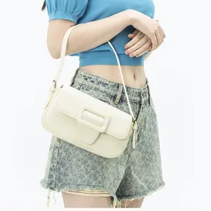 2021 New Trendy Candy color Shoulder Bag eco PU Leather Mini Bags Purses and Shoulder Bag For women