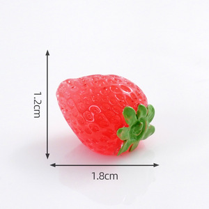 Décorations lumineuses en résine en forme de poire et de fruit du dragon, accessoires suspendus pour bricolage, ornements de bureau - Product Image 6