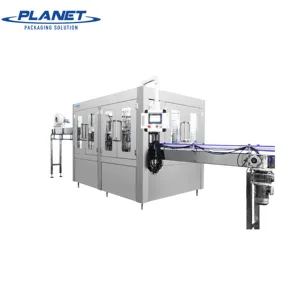 PLANET MACHINE 5L 12L 15L Máquina de llenado de agua mineral Tipo lineal Máquina de llenado y etiquetado de botellas de agua de 3 galones