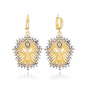 Pendientes colgantes con forma de León único de gran diseño, joyería fina, joyería turca hecha a mano, venta al por mayor, joyería de plata de ley 925 - Product Image 2