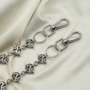高品質ウォレットチェーン カスタムロゴチャーム ジュエリー製作 ステンレス製 ウォレットチェーン - Product Image 2
