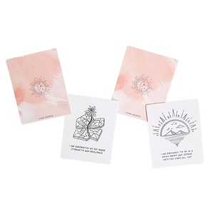 Impresión personalizada Tarjetas de afirmación Cartas de <span class=keywords><strong>tarot</strong></span> positivas diarias Citas de <span class=keywords><strong>salud</strong></span> mental Tarjetas de afirmación - Product Image 4