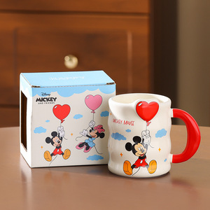 Nouveautés : Tasse en céramique 3D en relief avec ballons, 400 ml, Mickey/<span class=keywords><strong>Stitch</strong></span>/Angel/Minnie, pour le café et l'usage quotidien - Product Image 3