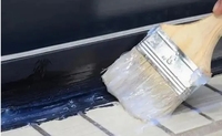 Revêtement acrylique polyuréthane transparent et imperméable pour murs de salle de bain et surfaces en verre, adhésif liquide haute résistance et durable