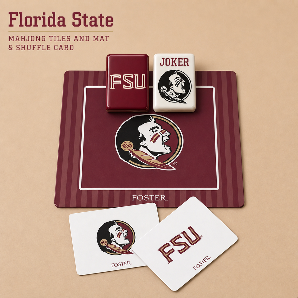 Sliding Tilee Display Rack Stand Florida State University Mahjong Tiles Set and Shuffle Card White Racks ...