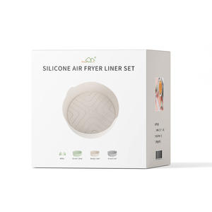 Juego de 5 Forros de Silicona Redondos de 7.5 Pulgadas para <span class=keywords><strong>Freidora</strong></span> de <span class=keywords><strong>Aire</strong></span>, Platos y Moldes para Hornear con Mini Guantes de Horno - Product Image 6