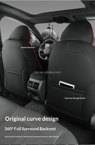 Coprisedili Auto in Pelle Nera alla Moda, Personalizzati e Avvolgenti per <span class=keywords><strong>Hyundai</strong></span> Sonata 2020-2026, Set Completo per un Upgrade Elegante degli <span class=keywords><strong>Interni</strong></span> Auto - Product Image 4