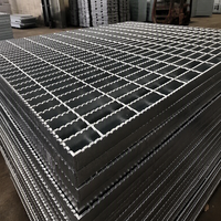 Grille en acier galvanisé à chaud, grille en barres soudées pour couvercle de tranchée, passerelle industrielle, plateforme