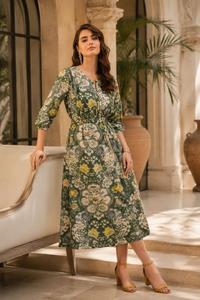 Robe Bohème Décontractée Imprimée pour Femme – Robe d'Été Florale pour Vacances, Fêtes et Tenues Tendance - Product Image 2
