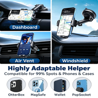 Nouveau support de téléphone portable tendance pour accessoires de voiture, fixation par ventouse sur pare-brise, support mobile pour grille d'aération, support de téléphone portable portable pour bureau, logo OEM