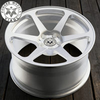 Viaol Nouvelles Jantes Monobloc Luxe à 6 Branches Légères en Argent Brossé Forgées en Alliage d'Aluminium T6-6061 pour Voitures Sportives AMG C300 E500 G45