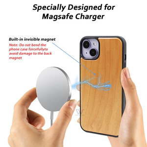2024 fundas de teléfono de madera maciza para <span class=keywords><strong>iPhone</strong></span> 13 Pro Max DIY madera grabado láser fundas de teléfono móvil - Product Image 4