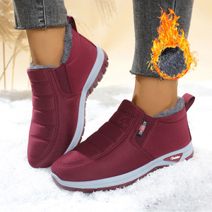 <span class=keywords><strong>Scarpe</strong></span> Casual da <span class=keywords><strong>Donna</strong></span> <span class=keywords><strong>Invernali</strong></span> alla Moda, Comode, Calde, Resistenti all'Usura, con Fascia Elastica Laterale, Ideali per Shopping e Relax - Product Image 3