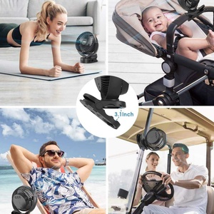 2024 Hot-Selling Portable Clip <b>Fan</b> with 360 Degree Rotation & <b>Remote</b> <b>Control</b> Automatic Indoor Cooling LED <b>Fan</b> for Car & RV - Product Image 6