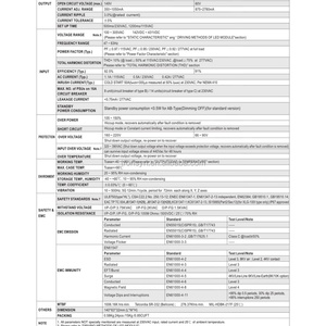 Boîtier de driver LED d'urgence Meanwell XLG-100-L-AB 100W, sortie 71 ~ 142V, étanche IP67, fonction de gradation 3-en-1 - Product Image 5