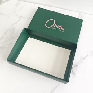 Boîte en papier avec couvercle pour emballage de <span class=keywords><strong>boutique</strong></span>, motif floral, impression de logo personnalisée, cadeaux, emballage enchanteur - Product Image 4