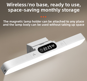 LED bảo vệ mắt từ tính có thể sạc lại 800mA đèn ba màu nhiệt độ đọc sách học tập Đèn bàn - Product Image 2