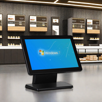 SANDU tout-en-un 15.6 "système de point de vente à écran tactile capacitif pour restaurants avec affichage Full HD Bluetooth Wi-Fi caisse enregistreuse jusqu'à