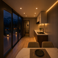 Casa Modular Prefabricada, Cabaña Tipo Apple de Lujo, Villa Pod para Glamping, Resort, Hotel, Alojamiento Ecológico y Turístico