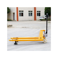 Haizhili 2T Outils de levage d'entrepôt Crics de palettes à main Transpalette tout-terrain Roue hydraulique à profil bas Manuel de transpaleta