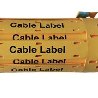 Étiquette de câble d'identification en polyoléfine sans halogène Marqueur Tube Fil Étiquette Manchon Marqueur Bandes Étiquette Carte