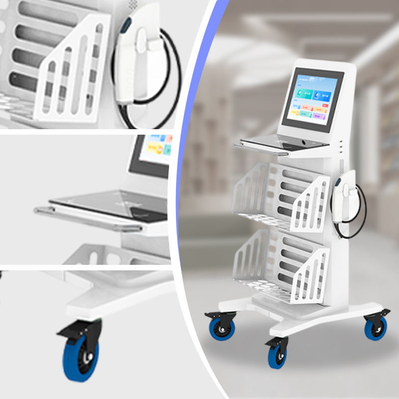 Professional RFID Inventory Trolley for Library Shelf Management with ...