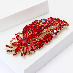 Broches de Moda em Liga de Vidro XILIANGFEIZI, Acessórios de Luxo Vendidos na Europa e América para Mulheres - Product Image 3