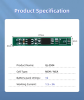 Module de protection de batterie Li-ion Lipo 18650 1S 1.5A 3A BMS XJ Factory certifié ISO9001