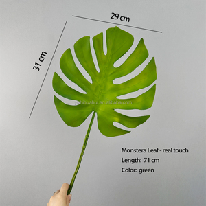Vente en gros de feuilles de <span class=keywords><strong>fougère</strong></span> vertes artificielles Monstera feuilles de palmier pour la maison jardin aménagement paysager décoration végétale - Product Image 2