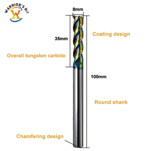 Chiến binh <span class=keywords><strong>bit</strong></span> 3-<span class=keywords><strong>Flute</strong></span> <span class=keywords><strong>Carbide</strong></span> End Mill nhôm CNC phay Cutter Set tùy chỉnh ODM/OEM hỗ trợ lên cắt <span class=keywords><strong>endmill</strong></span> - Product Image 4