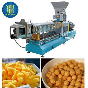 Machine à croustiller le riz extrudeuse <span class=keywords><strong>de</strong></span> casse-croûte <span class=keywords><strong>de</strong></span> maïs bouffée extrudeuse à double vis machine à fabriquer des collations soufflées millet riz maïs maïs <span class=keywords><strong>blé</strong></span> - Product Image 6