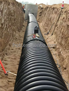 High Pressure <b>Large</b> Diameter 200-800mm Krah Corrugated Pipe Rubber <b>Ring</b> Flexible Underground Drainage SN8 - Product Image 6
