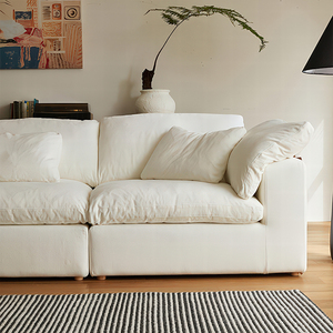 Moderno Conjunto Modular de 3 Piezas de Diseño Compacto en Corduroy Cloud, Muebles Convertibles, Inspirado en Fábrica China, Envasado al Vacío - Product Image 3