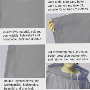 Haute qualité imperméable manteau <span class=keywords><strong>de</strong></span> <span class=keywords><strong>pluie</strong></span> <span class=keywords><strong>veste</strong></span> <span class=keywords><strong>de</strong></span> <span class=keywords><strong>pluie</strong></span> épaissir Portable pull imperméable <span class=keywords><strong>pluie</strong></span> Poncho réutilisable imperméable - Product Image 3