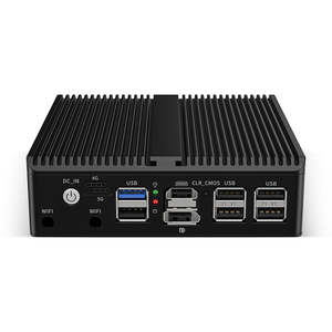 Celeron J6412/J6413 <span class=keywords><strong>CPU</strong></span> Công Nghiệp Mini PC Nhôm Hộp 4X I226 2.5Glan Tường Lửa Máy Chủ Win11 Ubuntu Mini PC Máy Tính 4G 5G Sim - Product Image 3