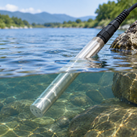 Sonde de turbidité en alliage de titane IP68, profondeur d'eau 60m, 0-1000 NTU, capteur RS485 MODBUS pour eaux usées industrielles