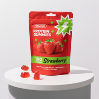 Gummies de protéines de lactosérum OEM, véganes, naturelles, acides aminés, nutrition sportive, complément énergétique, créatine, BCAA, gummies de protéines de lactosérum